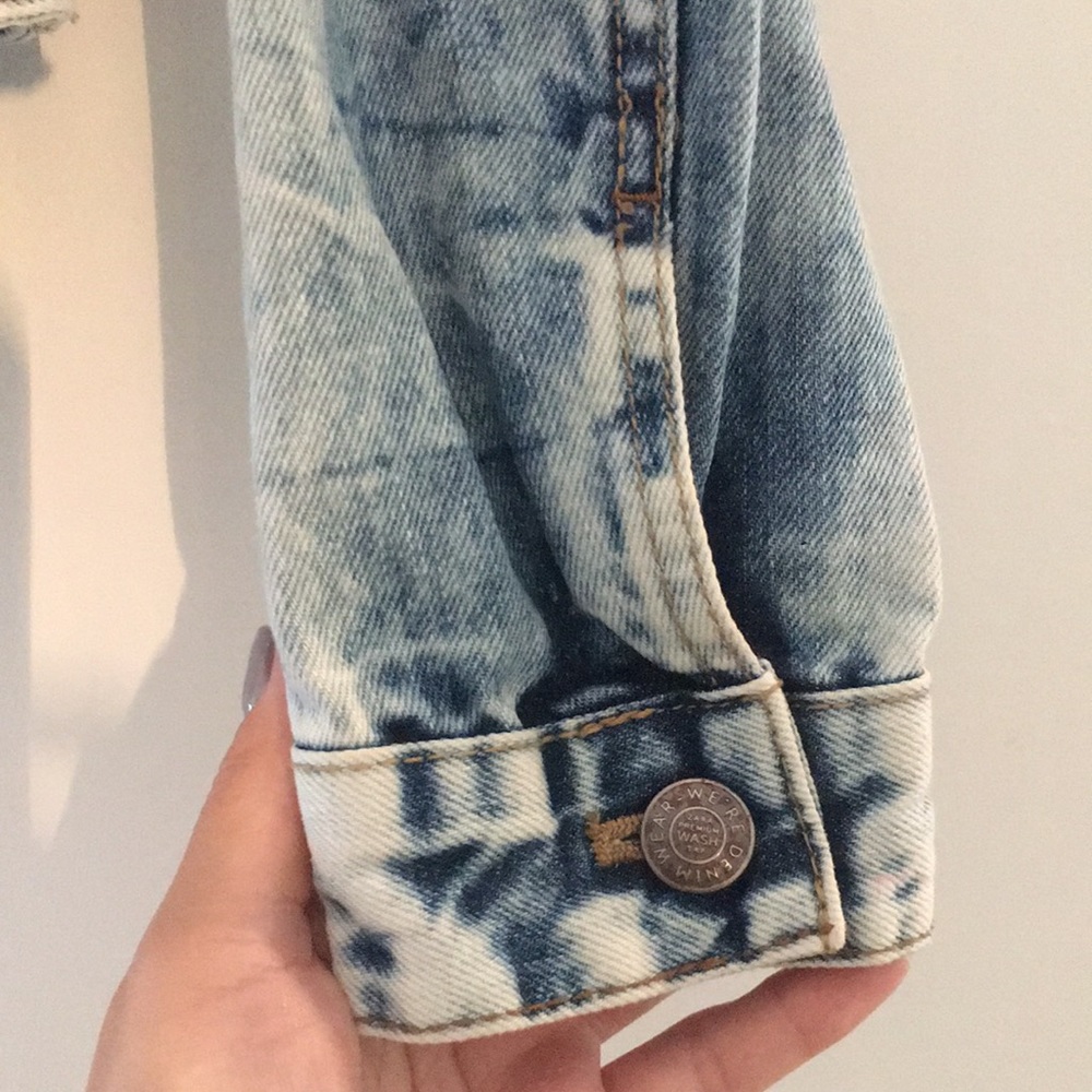 Zara TRF fitted denim jacket size S fits XS - Picture 11 of 11